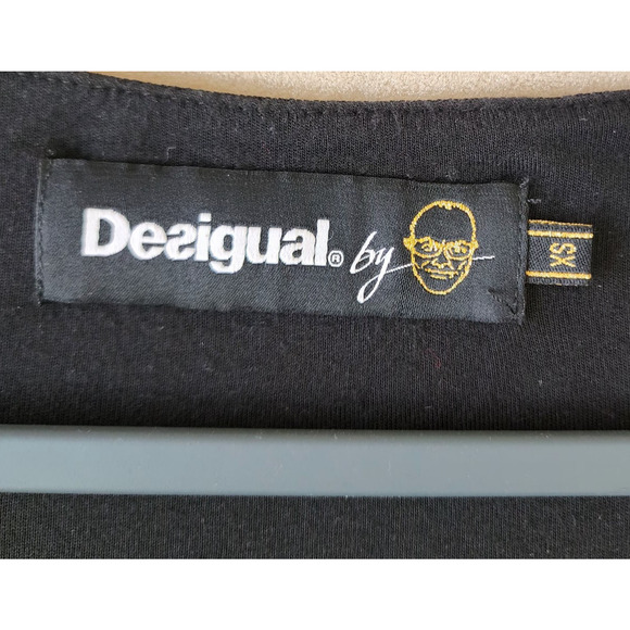 Desigual by Christian Lacoix XS pleated mesh waist Artsy Boho Festival floral - Picture 11 of 16